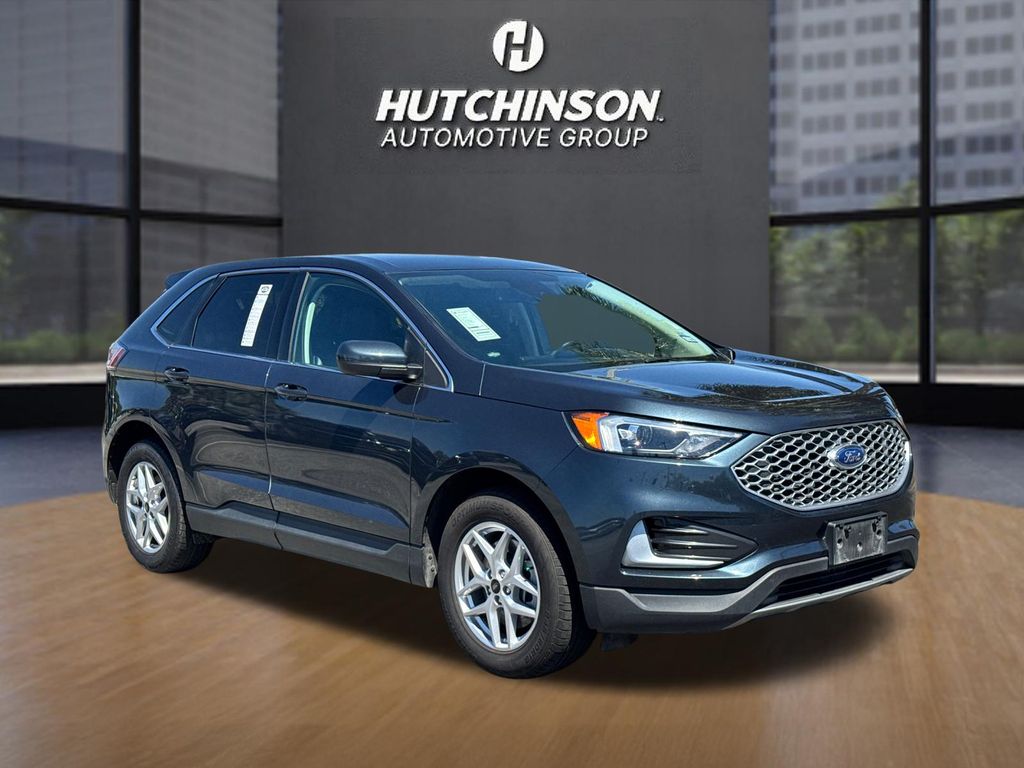 Stone Blue Metallic 2024 Ford Edge SEL AWD SUV / Crossover All-Wheel Drive 8-Speed Automatic