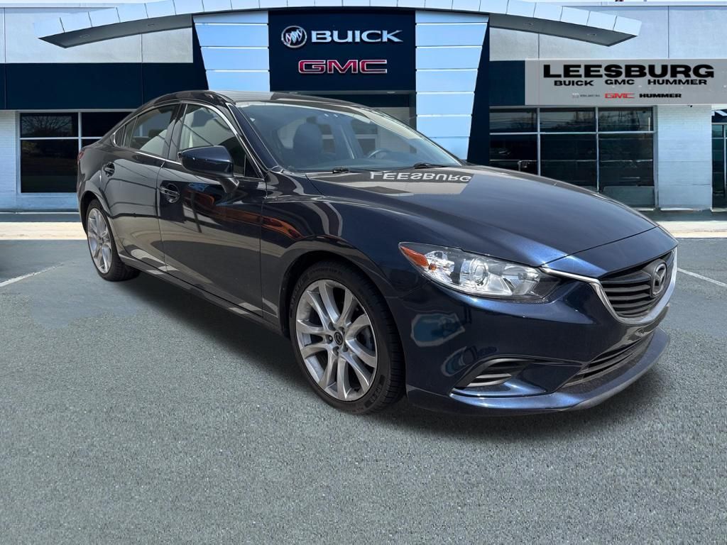 Deep Crystal Blue 2015 Mazda MAZDA6 i Touring Sedan Front-Wheel Drive 6-Speed Automatic