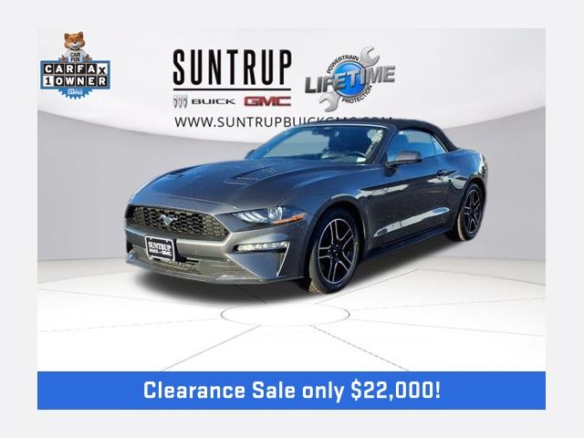 Gray Metallic 2023 Ford Mustang EcoBoost Convertible RWD Convertible Rear-Wheel Drive Automatic