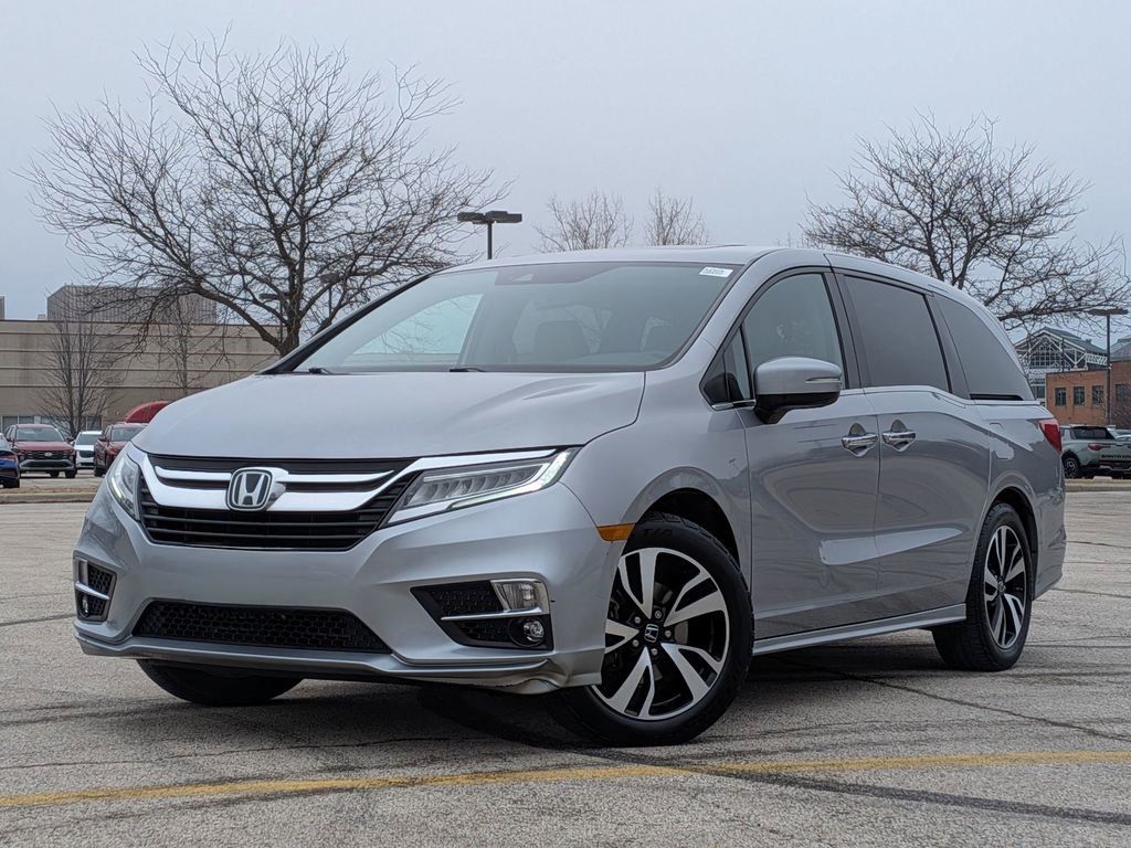 Silver 2018 Honda Odyssey Touring Elite FWD Minivan Front-Wheel Drive Automatic