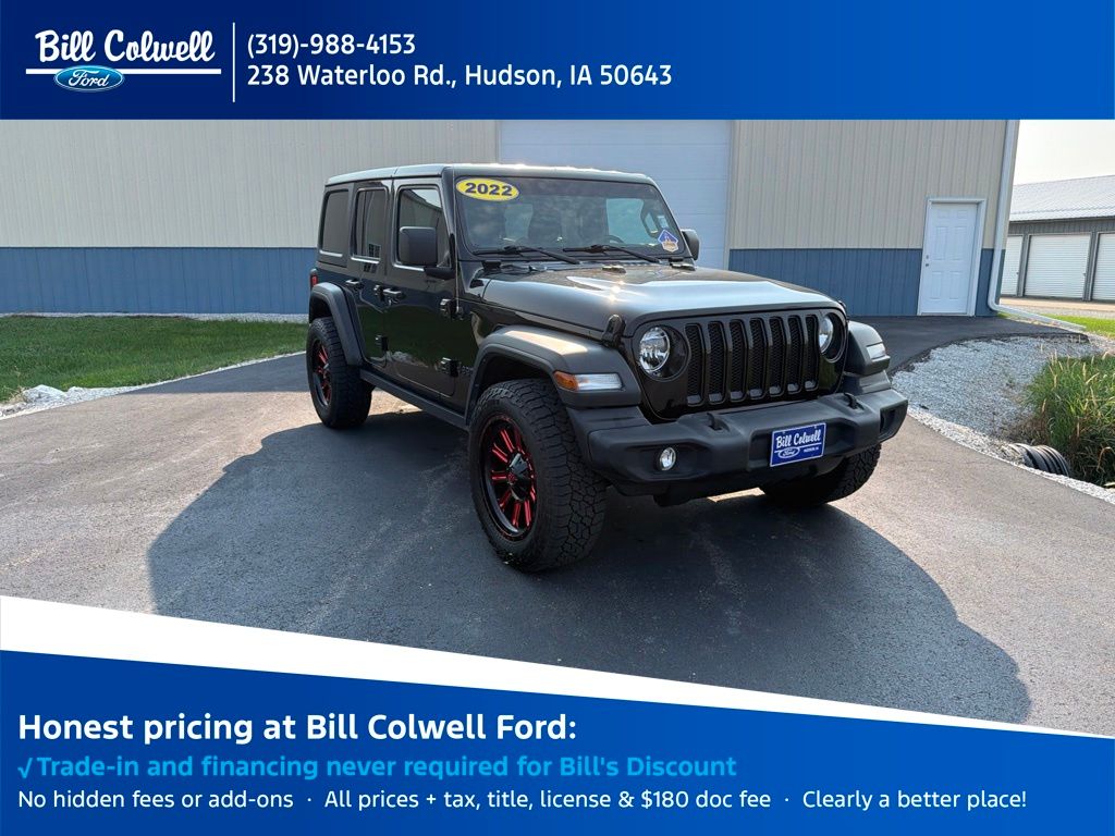 Black Clearcoat 2022 Jeep Wrangler SUV / Crossover Four-Wheel Drive 8-Speed Automatic