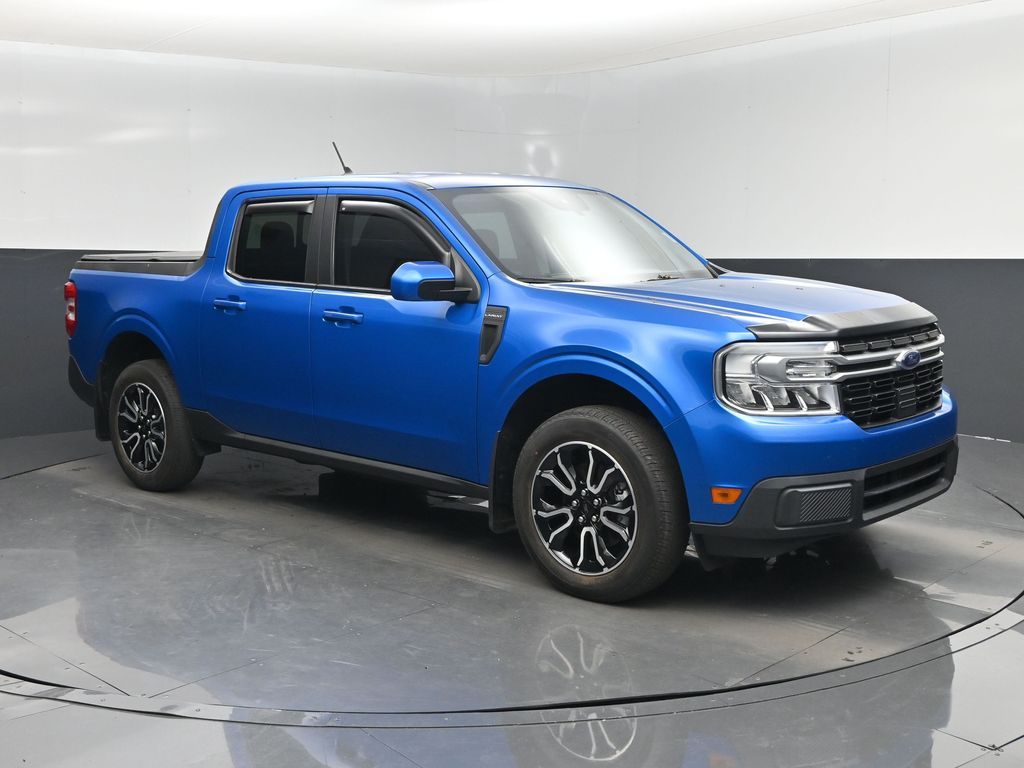 Blue Metallic 2022 Ford Maverick Pickup Truck Front-Wheel Drive Continuously Variable Transmission