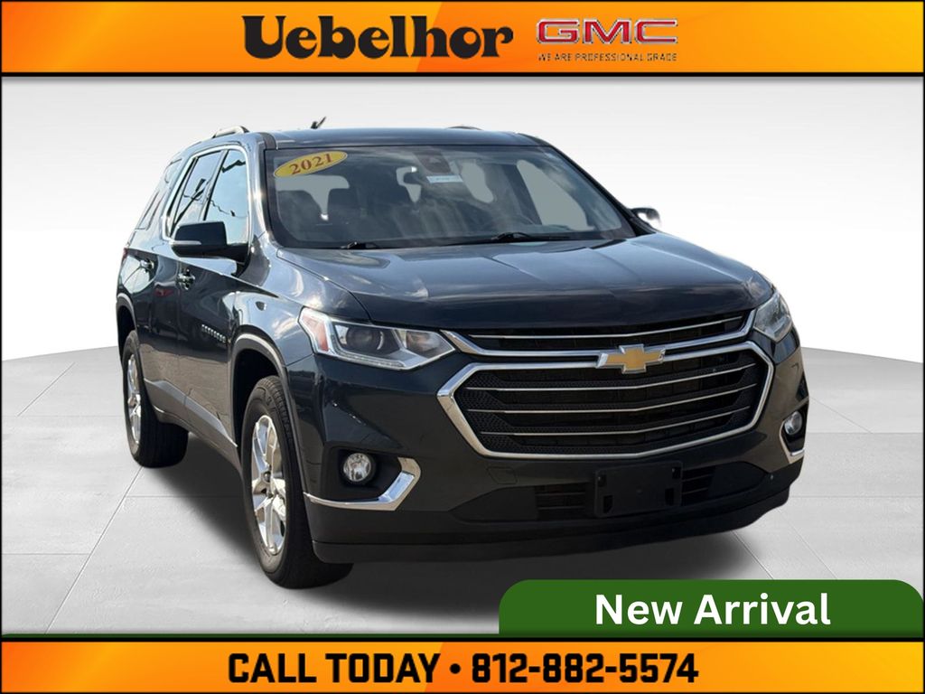 Gray (Graphite Metallic) 2021 Chevrolet Traverse SUV / Crossover Four-Wheel Drive 9-Speed Automatic