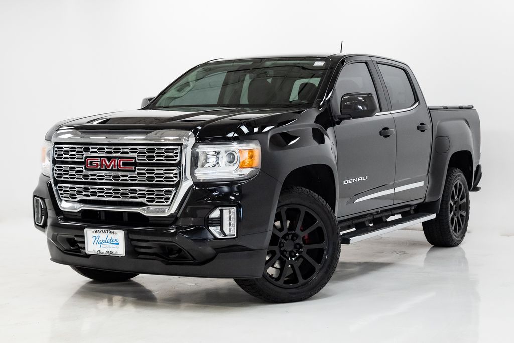 Onyx Black 2022 GMC Canyon Pickup Truck Four-Wheel Drive 8-Speed Automatic
