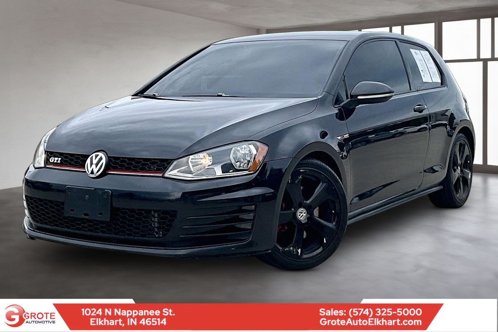 Deep Black 2015 Volkswagen Golf GTI 2.0T S 2-Door FWD Hatchback Front-Wheel Drive 6-Speed Dual Clutch