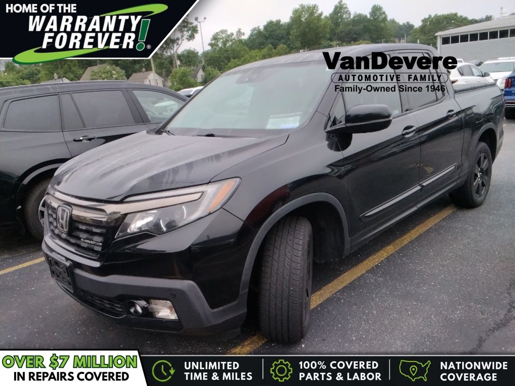 Black 2019 Honda Ridgeline Pickup Truck All-Wheel Drive 6-Speed Automatic