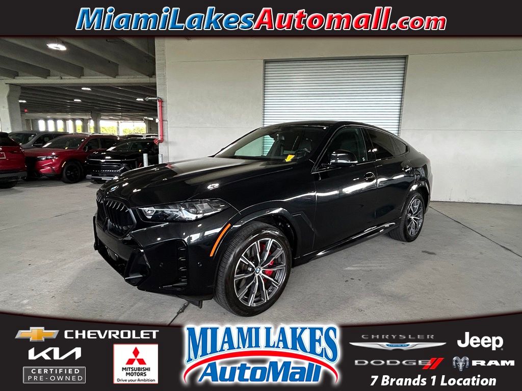 Black Sapphire Metallic 2025 BMW X6 SUV / Crossover All-Wheel Drive 8-Speed Automatic