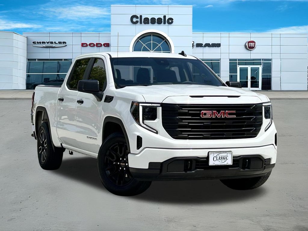 Summit White 2024 GMC Sierra 1500 Pro Crew Cab RWD Pickup Truck 4X2 8-Speed Automatic