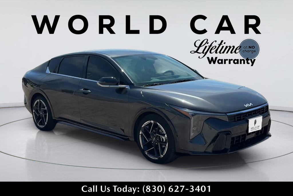 Interstellar Gray 2025 Kia K4 GT-Line FWD Sedan Front-Wheel Drive Continuously Variable Transmission
