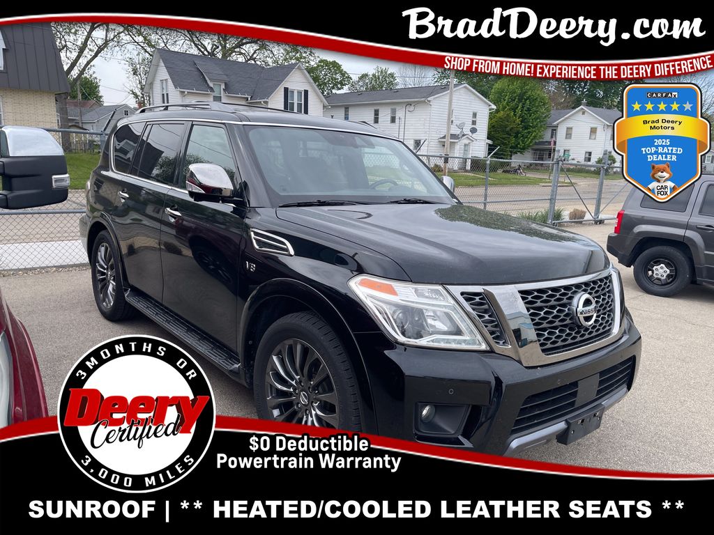 Super Black 2020 Nissan Armada Platinum 4WD SUV / Crossover Four-Wheel Drive 7-Speed Automatic