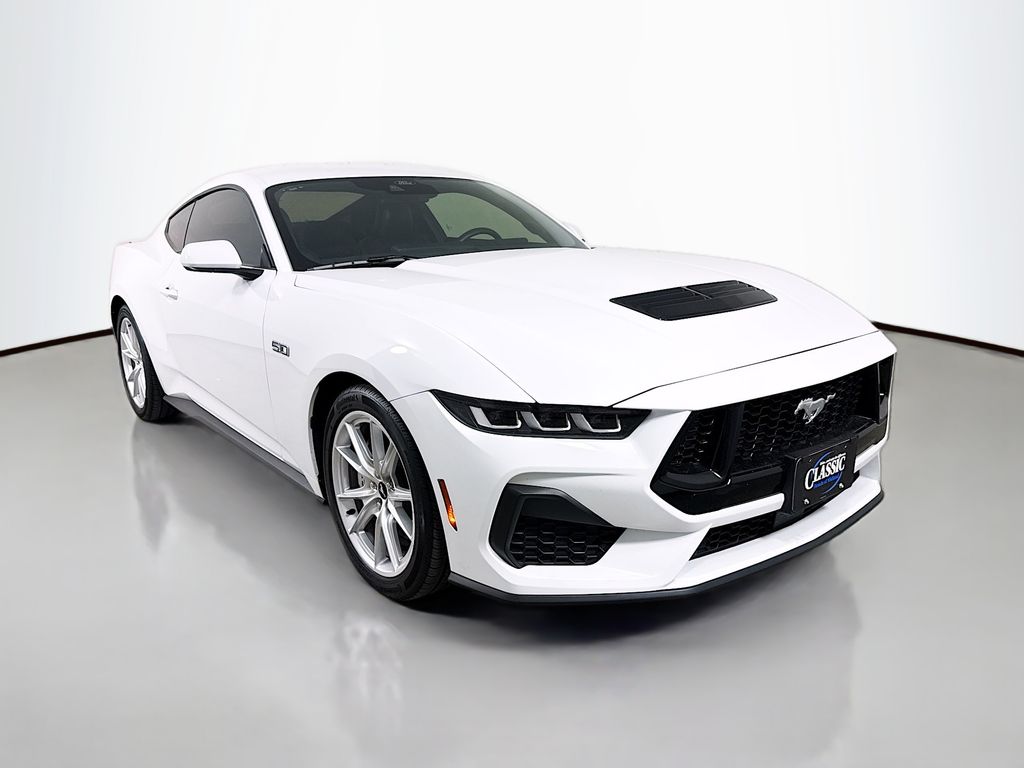 Oxford White 2024 Ford Mustang Coupe Rear-Wheel Drive Automatic