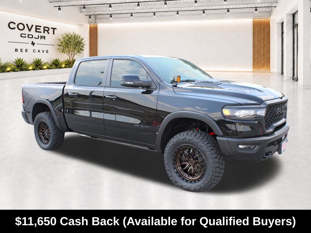 Diamond Black 2026 RAM 1500 Pickup Truck Four-Wheel Drive 8-Speed Automatic