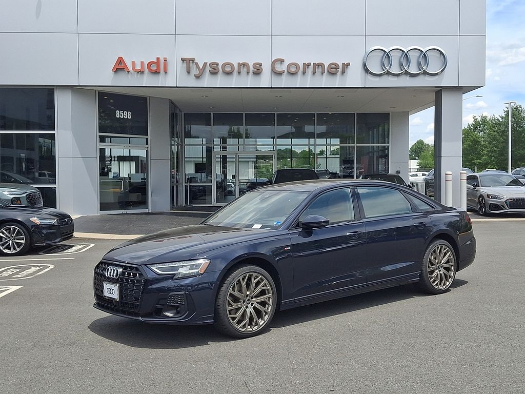 Firmament Blue Metallic 2026 Audi A8 L quattro 55 TFSI Sedan All-Wheel Drive 8-Speed Automatic
