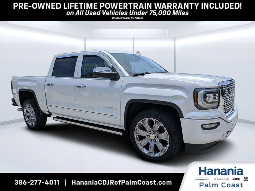 White Frost Tricoat 2017 GMC Sierra 1500 Pickup Truck Four-Wheel Drive 8-Speed Automatic Overdrive