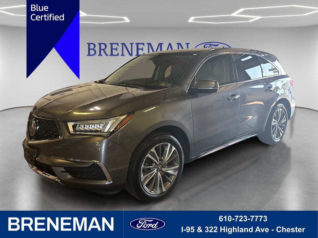 Gray (Modern Steel Metallic) 2018 Acura MDX SUV / Crossover All-Wheel Drive 9-Speed Automatic