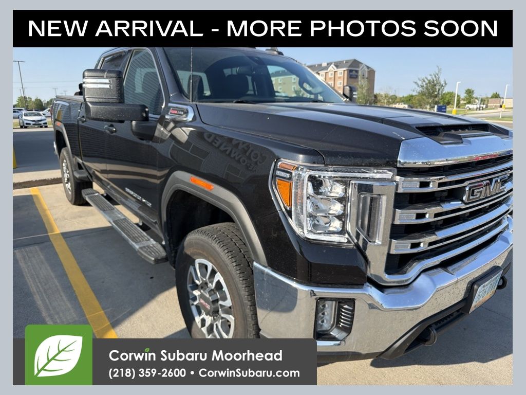 Black (Ebony Twilight Metallic) 2022 GMC Sierra 2500HD Pickup Truck Four-Wheel Drive 6-Speed Automatic