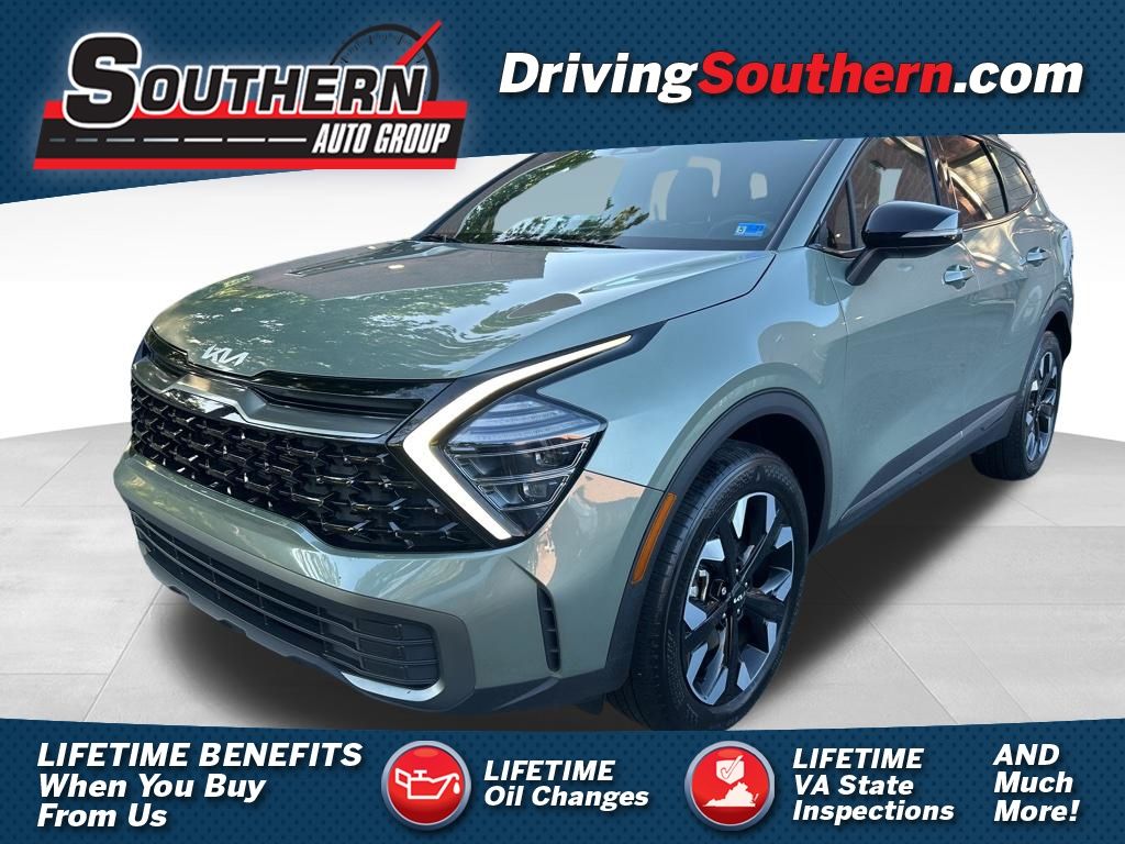 Jungle Green 2024 Kia Sportage X-Line AWD SUV / Crossover All-Wheel Drive 8-Speed Automatic