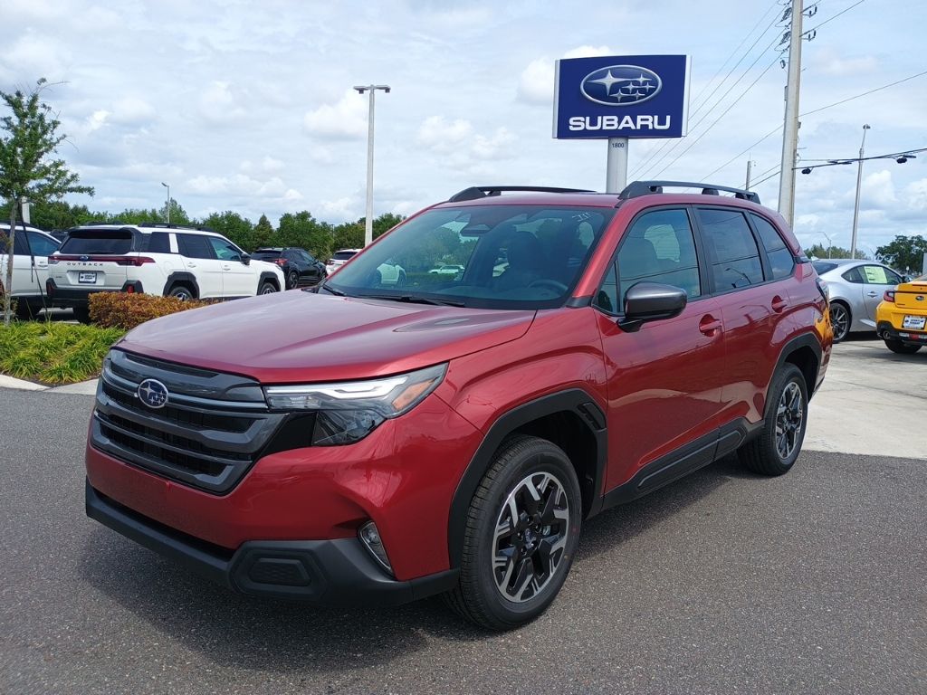 Red 2026 Subaru Forester Crossover AWD SUV / Crossover All-Wheel Drive Continuously Variable Transmission