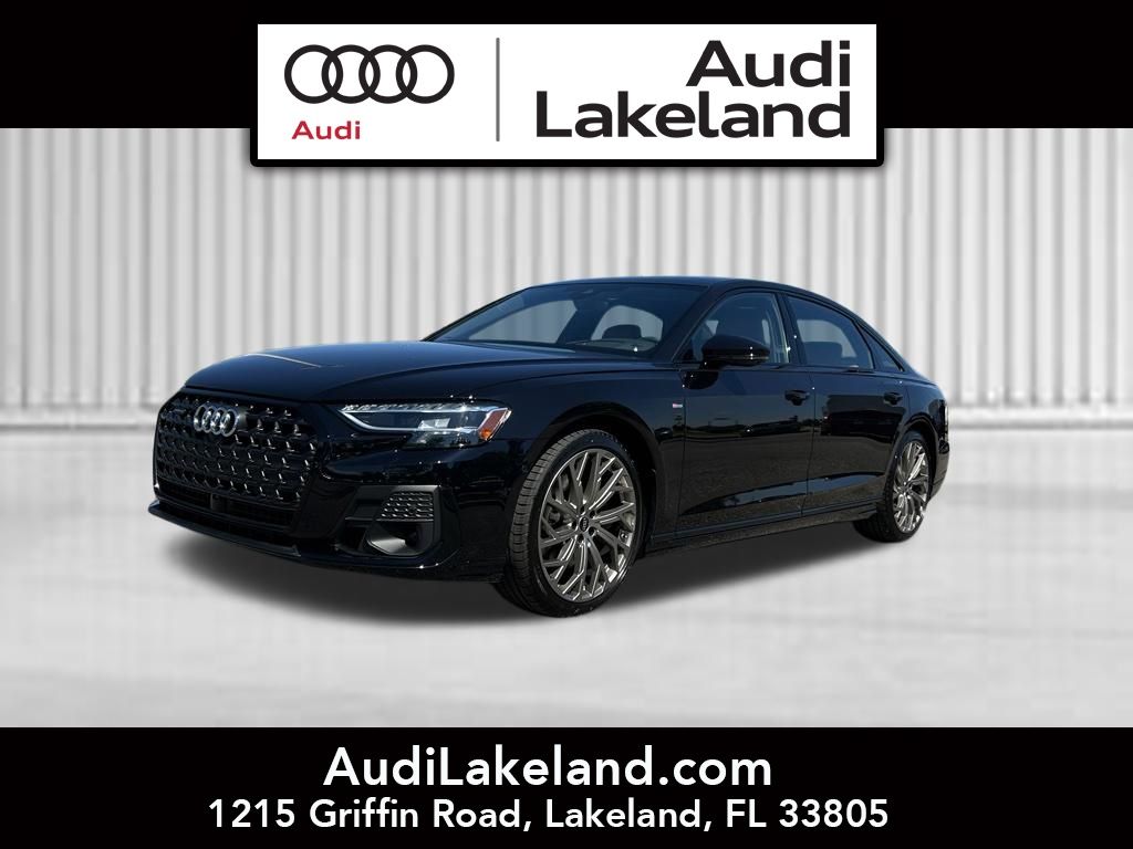 Black 2026 Audi A8 L quattro 55 TFSI Sedan All-Wheel Drive 8-Speed Automatic