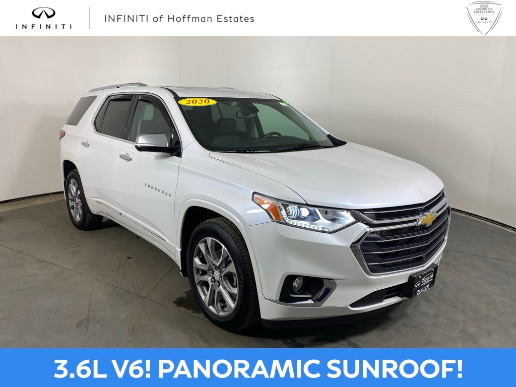 White (Iridescent Pearl Tricoat) 2020 Chevrolet Traverse Premier AWD SUV / Crossover Four-Wheel Drive 9-Speed Automatic