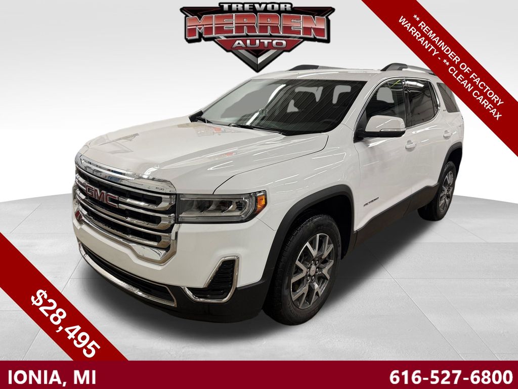 Summit White 2023 GMC Acadia SUV / Crossover Four-Wheel Drive 9-Speed Automatic