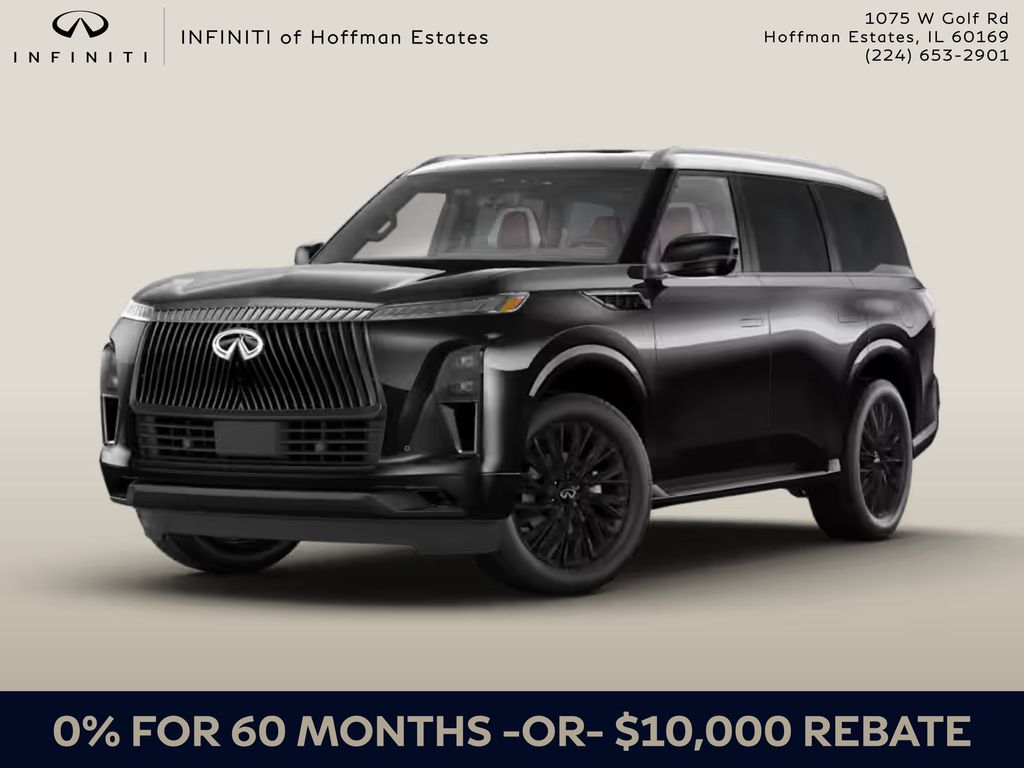 Mineral Black/Graphite Shadow 2026 INFINITI QX80 Autograph 4WD SUV / Crossover All-Wheel Drive 9-Speed Automatic