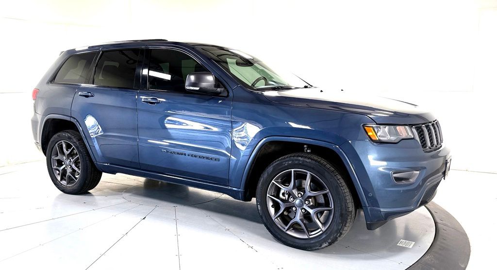 Pacific Blue Clearcoat 2021 Jeep Grand Cherokee SUV / Crossover Four-Wheel Drive 8-Speed Automatic