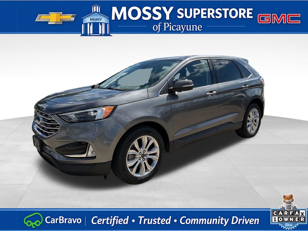 Gray Metallic 2024 Ford Edge Titanium AWD SUV / Crossover All-Wheel Drive 8-Speed Automatic