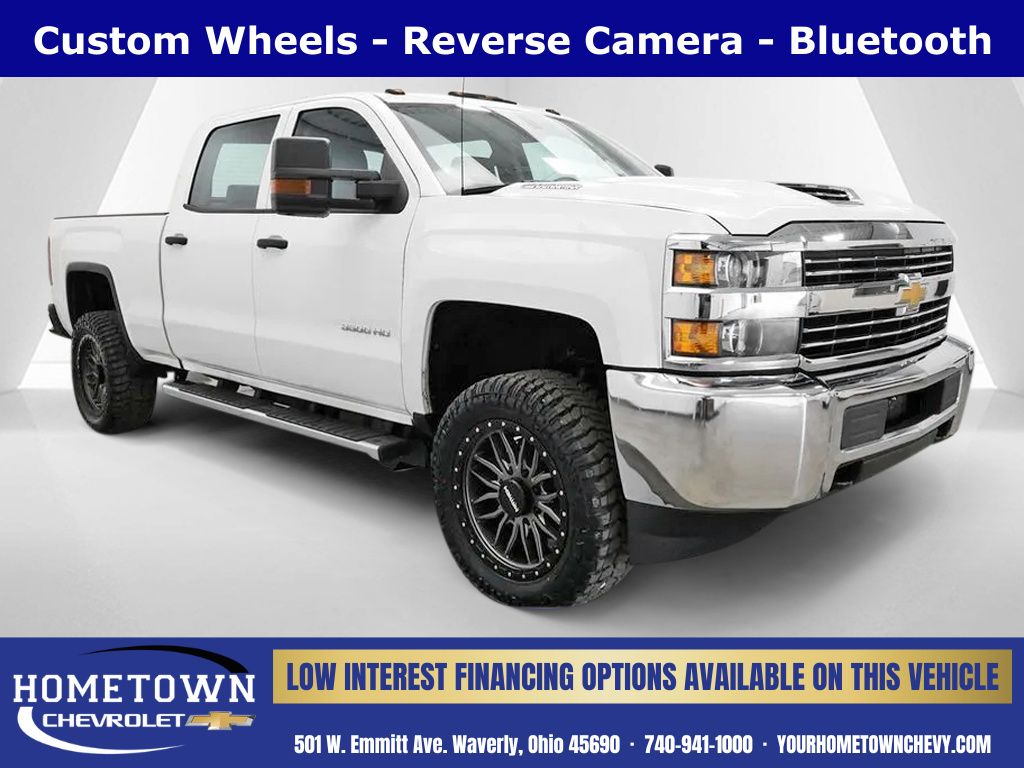 White 2018 Chevrolet Silverado 3500HD Pickup Truck Four-Wheel Drive 6-Speed Automatic