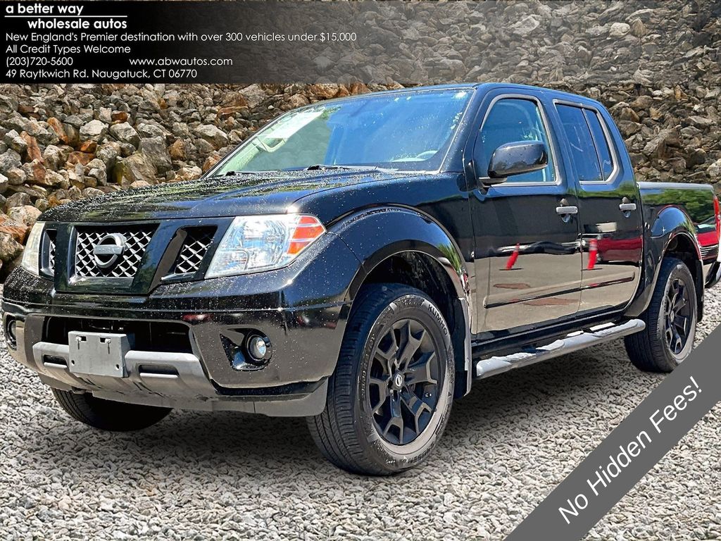 Gray (Magnetic Black Pearl) 2019 Nissan Frontier SV V6 Crew Cab 4WD Pickup Truck Four-Wheel Drive 5-Speed Automatic Overdrive