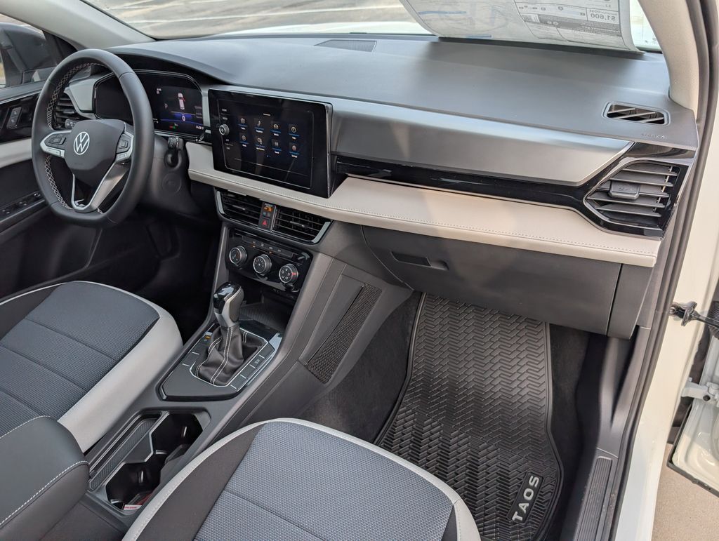 2026 Volkswagen Taos 1.5T S White at Texan Dodge Chrysler Jeep Ram