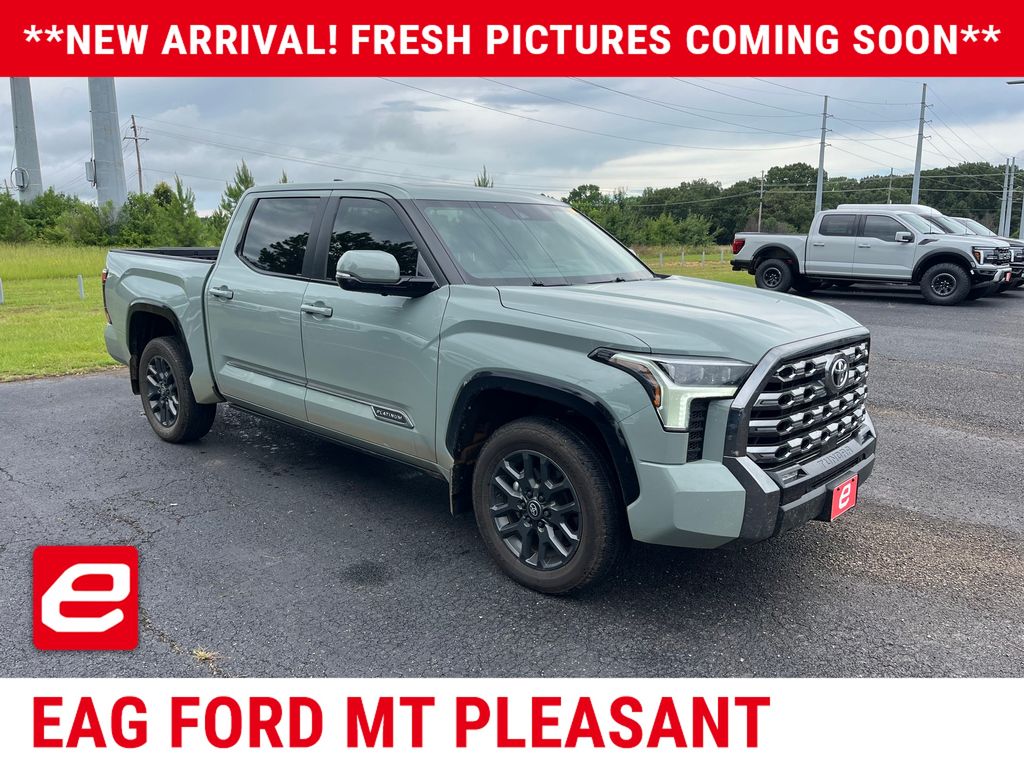 Lunar Rock 2026 Toyota Tundra Platinum CrewMax Cab 4WD Pickup Truck Four-Wheel Drive Automatic