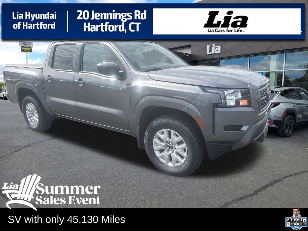 Gray (Gun Metallic) 2022 Nissan Frontier Pickup Truck Four-Wheel Drive 9-Speed Automatic