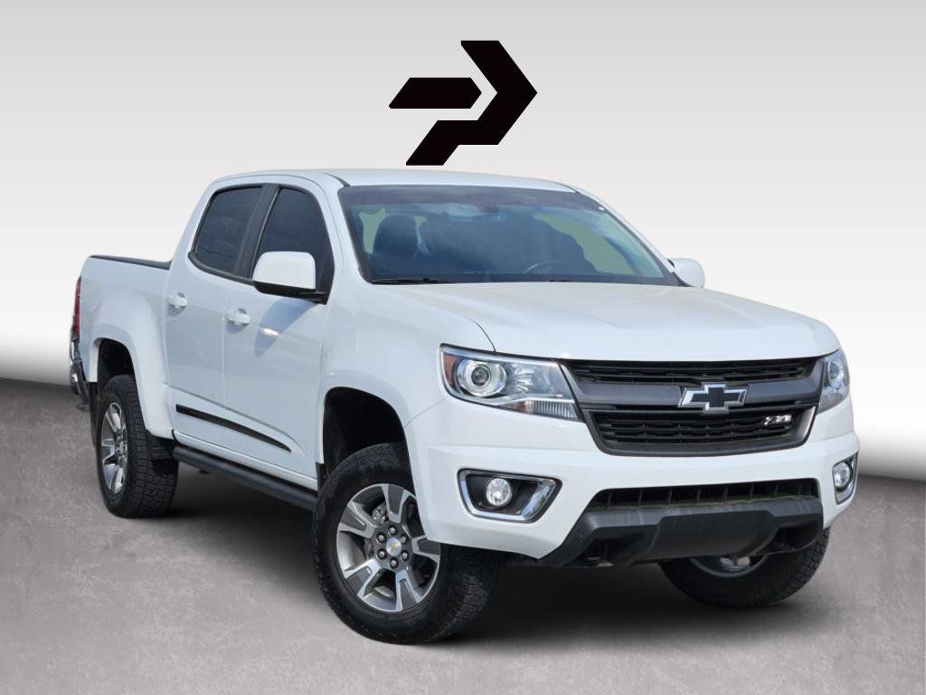 Summit White 2019 Chevrolet Colorado Z71 Crew Cab 4WD Pickup Truck Four-Wheel Drive 8-Speed Automatic