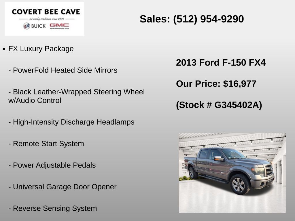 Used Car 2013 Ford F-150  For Sale Under $20,000 In Austin, Texas