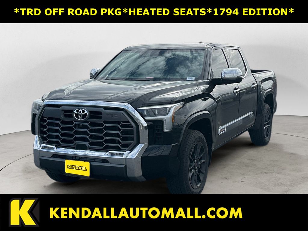 Black 2023 Toyota Tundra 1794 Edition CrewMax Cab 4WD Pickup Truck Four-Wheel Drive Automatic