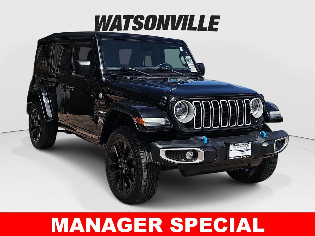 Black Clearcoat 2024 Jeep Wrangler 4xe SUV / Crossover Four-Wheel Drive 8-Speed Automatic
