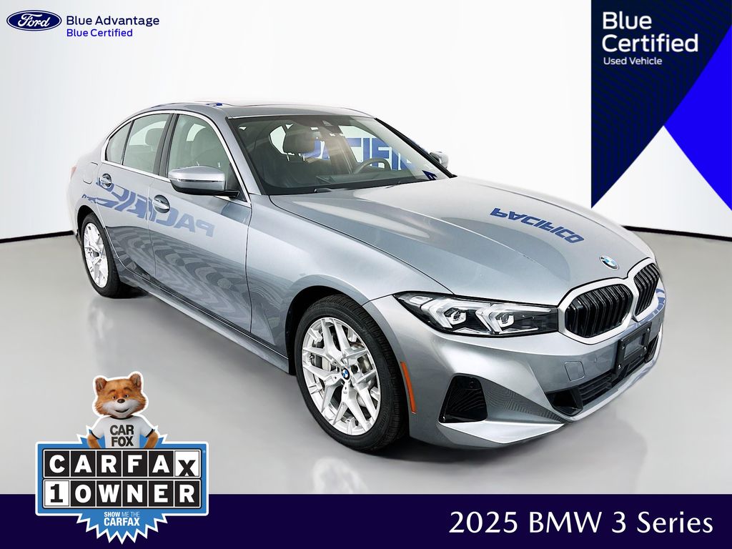 Gray Metallic 2025 BMW 3 Series Sedan All-Wheel Drive 8-Speed Automatic