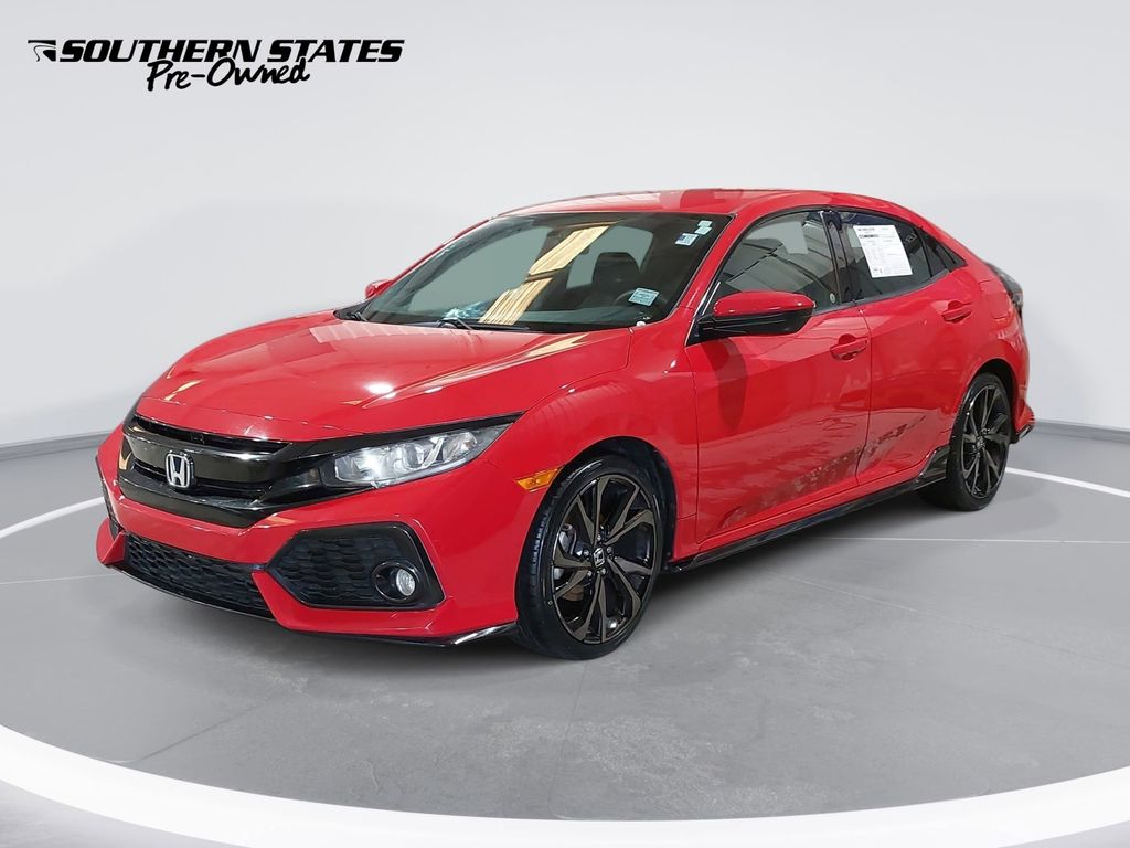 Rallye Red 2017 Honda Civic Hatchback Sport Hatchback Front-Wheel Drive Continuously Variable Transmission