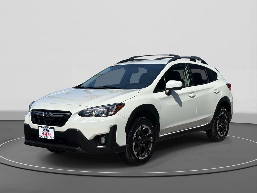 Crystal White Pearl 2021 Subaru Crosstrek Premium AWD SUV / Crossover All-Wheel Drive Continuously Variable Transmission