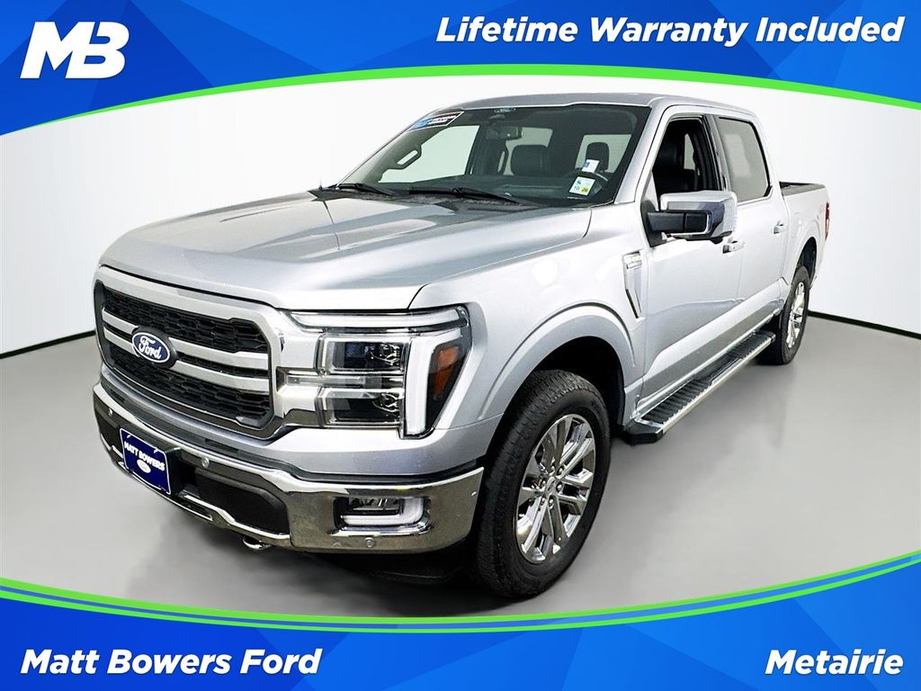 Silver Metallic 2024 Ford F-150 Pickup Truck Four-Wheel Drive Automatic