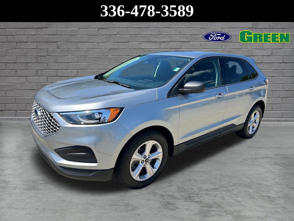 Iconic Silver Metallic 2024 Ford Edge SUV / Crossover All-Wheel Drive 8-Speed Automatic