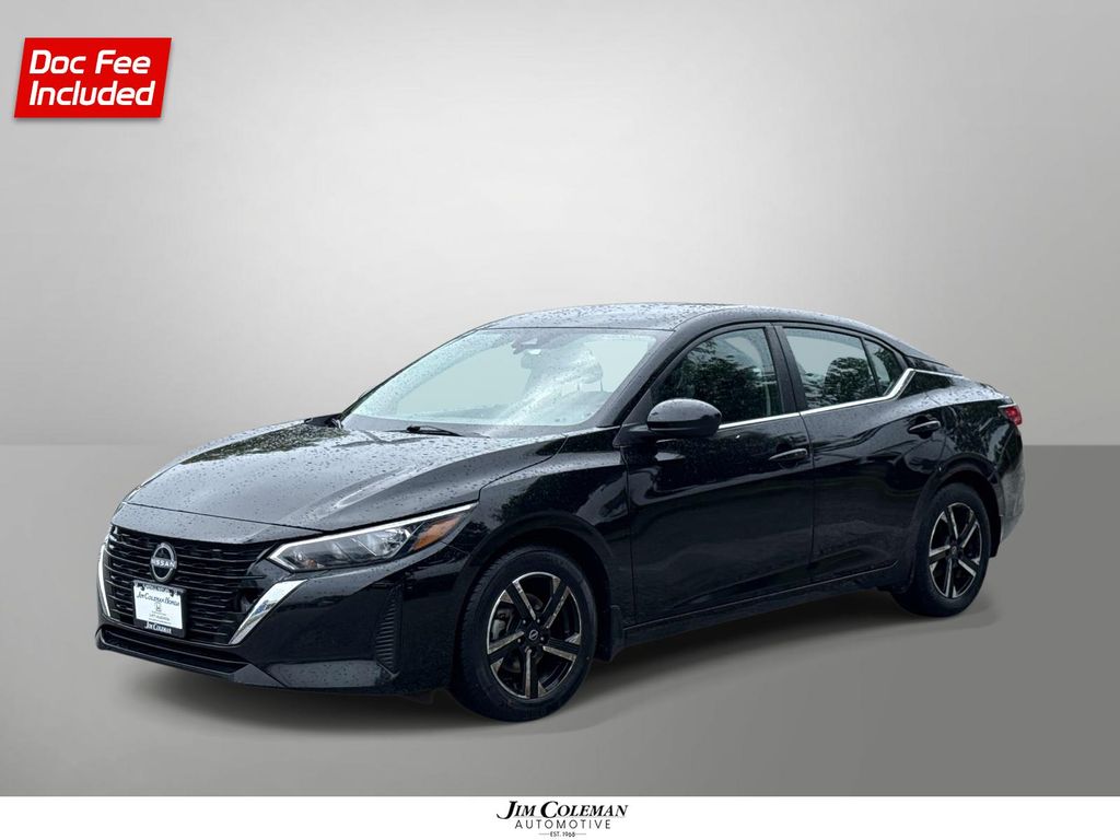 Super Black 2024 Nissan Sentra Sedan Front-Wheel Drive Continuously Variable Transmission