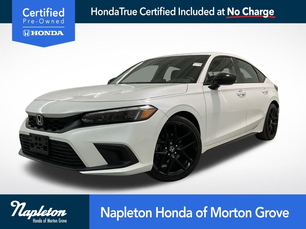 Platinum White Pearl 2024 Honda Civic Hatchback Hatchback Front-Wheel Drive Continuously Variable Transmission