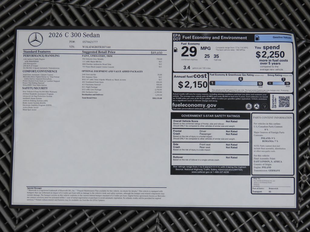 Thumbnail: 2026 Mercedes-Benz C-Class - 9