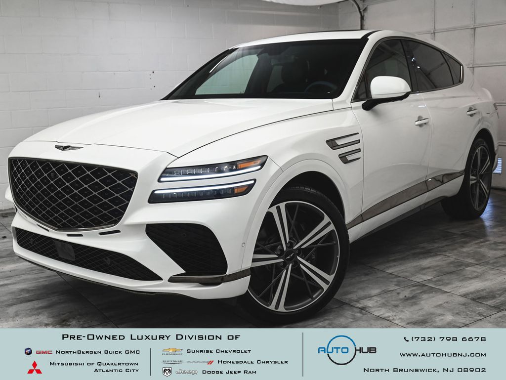 Uyuni White 2025 Genesis GV80 Coupe 3.5T E-SC AWD Coupe All-Wheel Drive 8-Speed Automatic