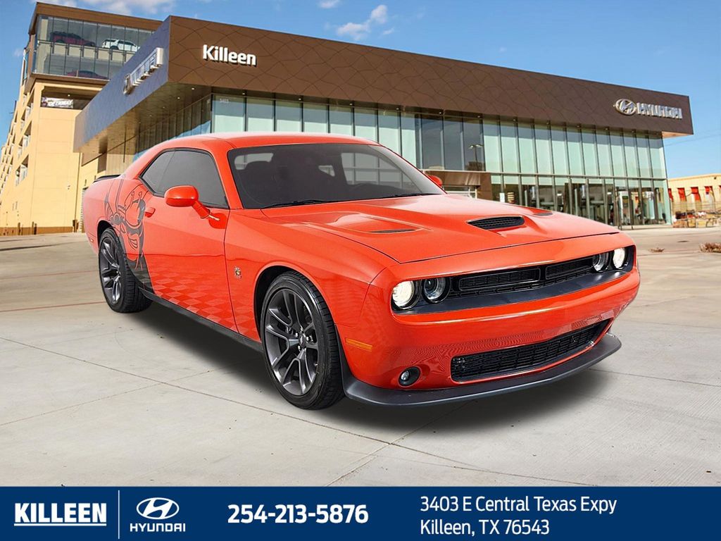 Go Mango! 2023 Dodge Challenger Coupe Rear-Wheel Drive 8-Speed Automatic