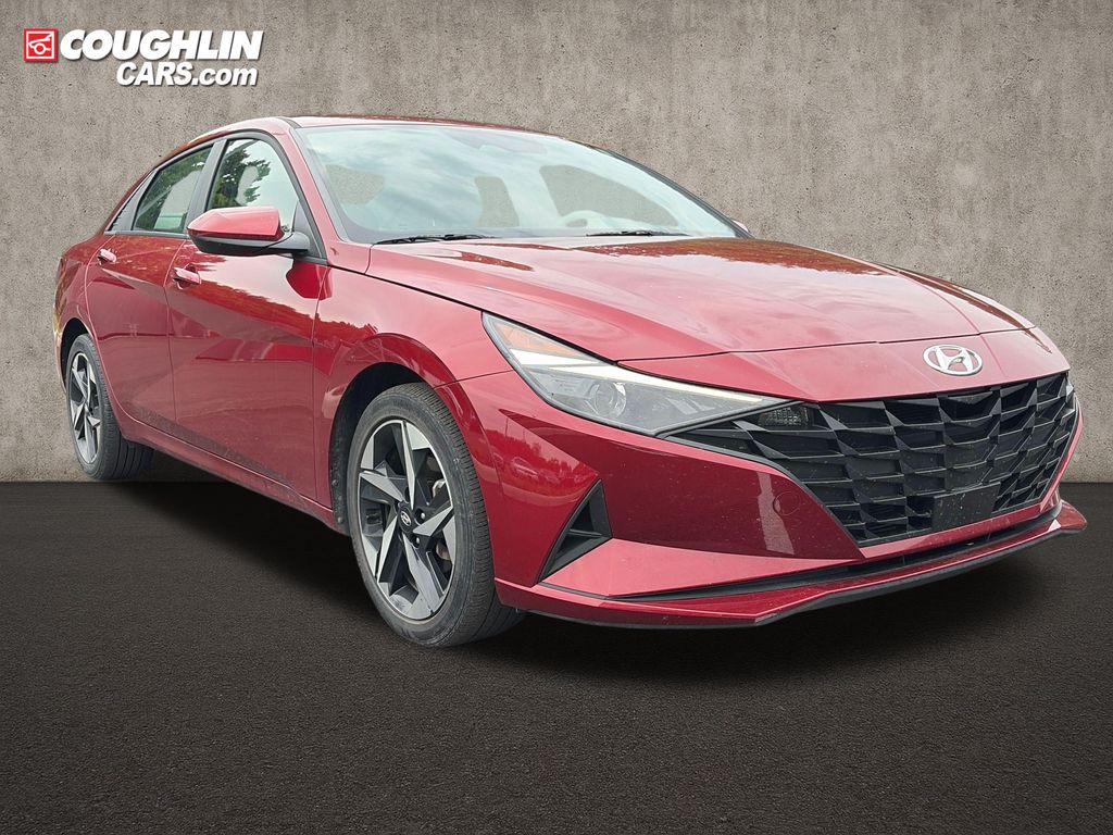 Ultimate Red 2023 Hyundai Elantra Sedan Front-Wheel Drive Continuously Variable Transmission