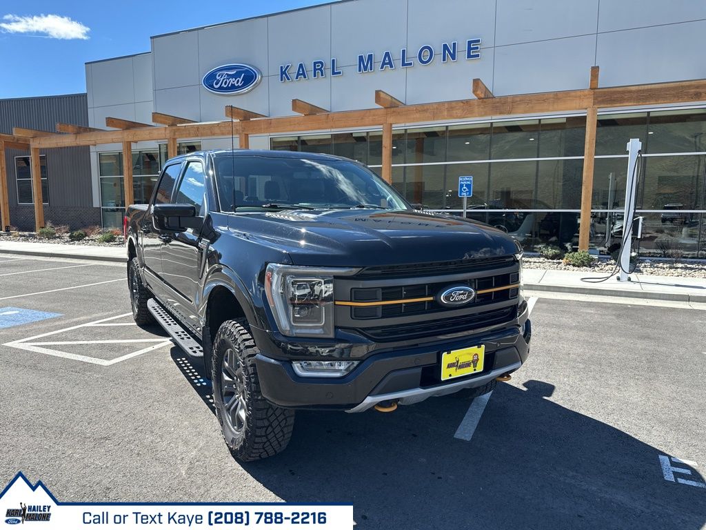 Black 2023 Ford F-150 Tremor SuperCrew 4WD Pickup Truck Four-Wheel Drive Automatic