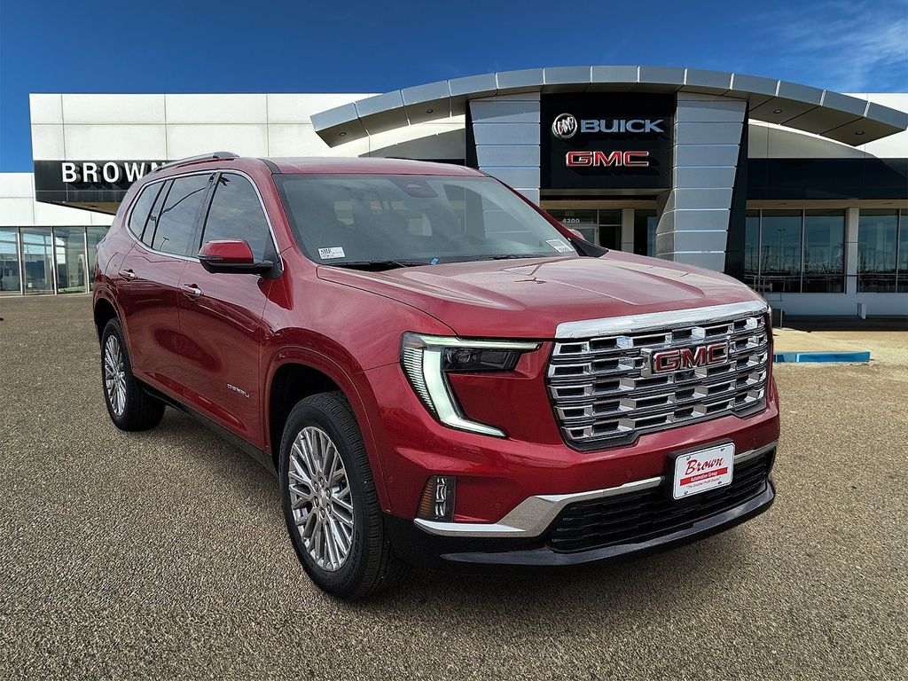 Volcanic Red Tintcoat 2026 GMC Acadia Denali AWD SUV / Crossover Four-Wheel Drive 8-Speed Automatic